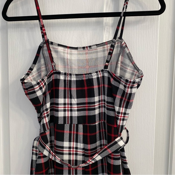 COPY - Almost Famous Red and Black Plaid Jumpsuit Romper - Picture 9 of 10